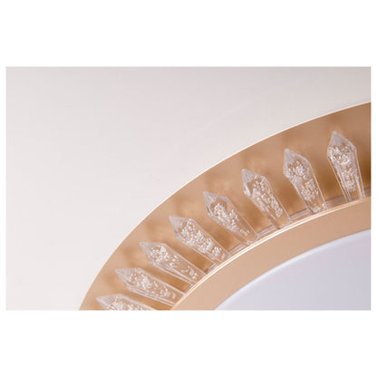 LED -plafondlicht "Madison" Ø 48 cm, veel functies, gemaakt van metaal en plastic, goud, met geïntegreerde LED's, verlichting voor woonkamers of kantoor