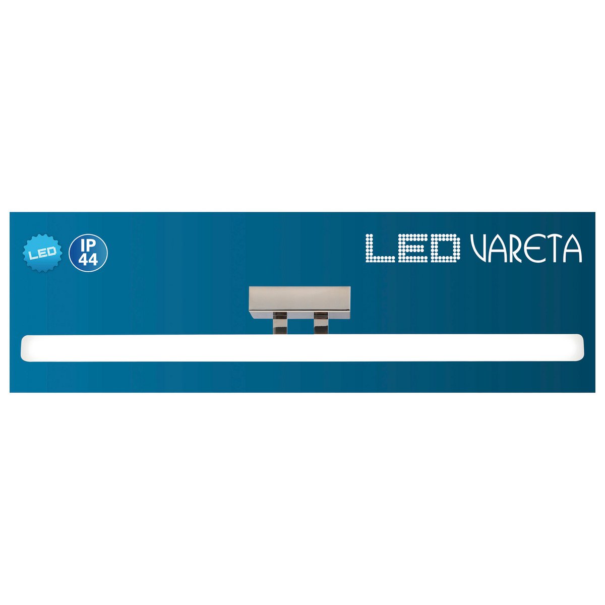 LED -spiegellicht "Vareta" metaal en plastic in chroom met stevig geïnstalleerde LED's