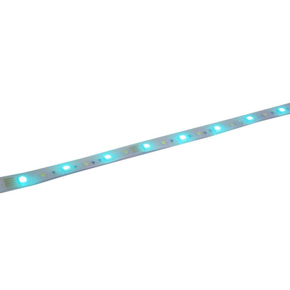 De LED "Stripe" buiten 500 cm, 24 watt, warm wit, met kleurwisselaar, dimbaar, inclusief afstandsbediening en accessoires
