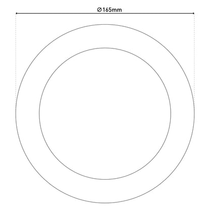 LED-plafondlamp "bonus" Ø16,5 cm, functionele lichtinstallatie en structuur mogelijk, plafondlamp gemaakt van metaal en plastic in wit, met stevig ingebouwde LED's, waaronder CCT-kleurwisselaar