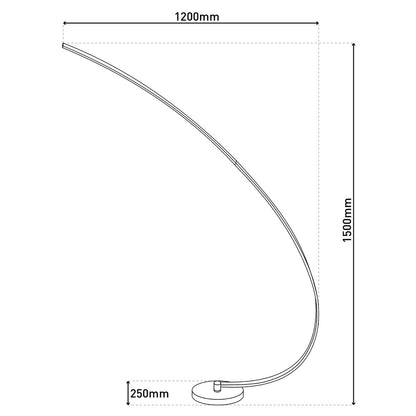 LED vloerlamp "Loop Line"