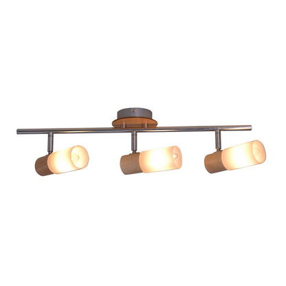 3 Wandplafondspot "Todtnau", metaal, glas en plastic, E14, 47 cm lang