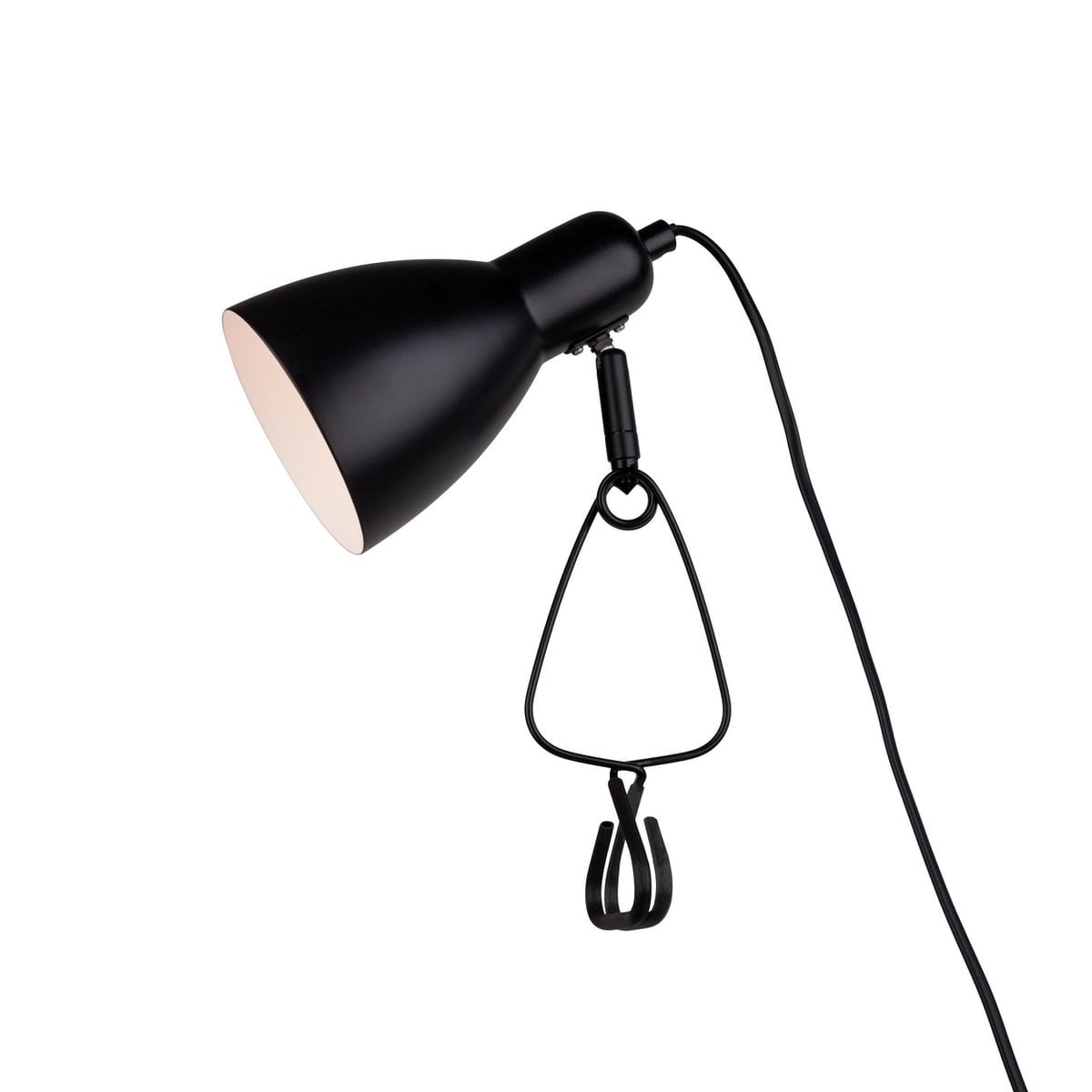 Klemtafels "Mara" Matt Schwarz voor E14 Max. 18 Watt, voor interieur, 28 cm hoog