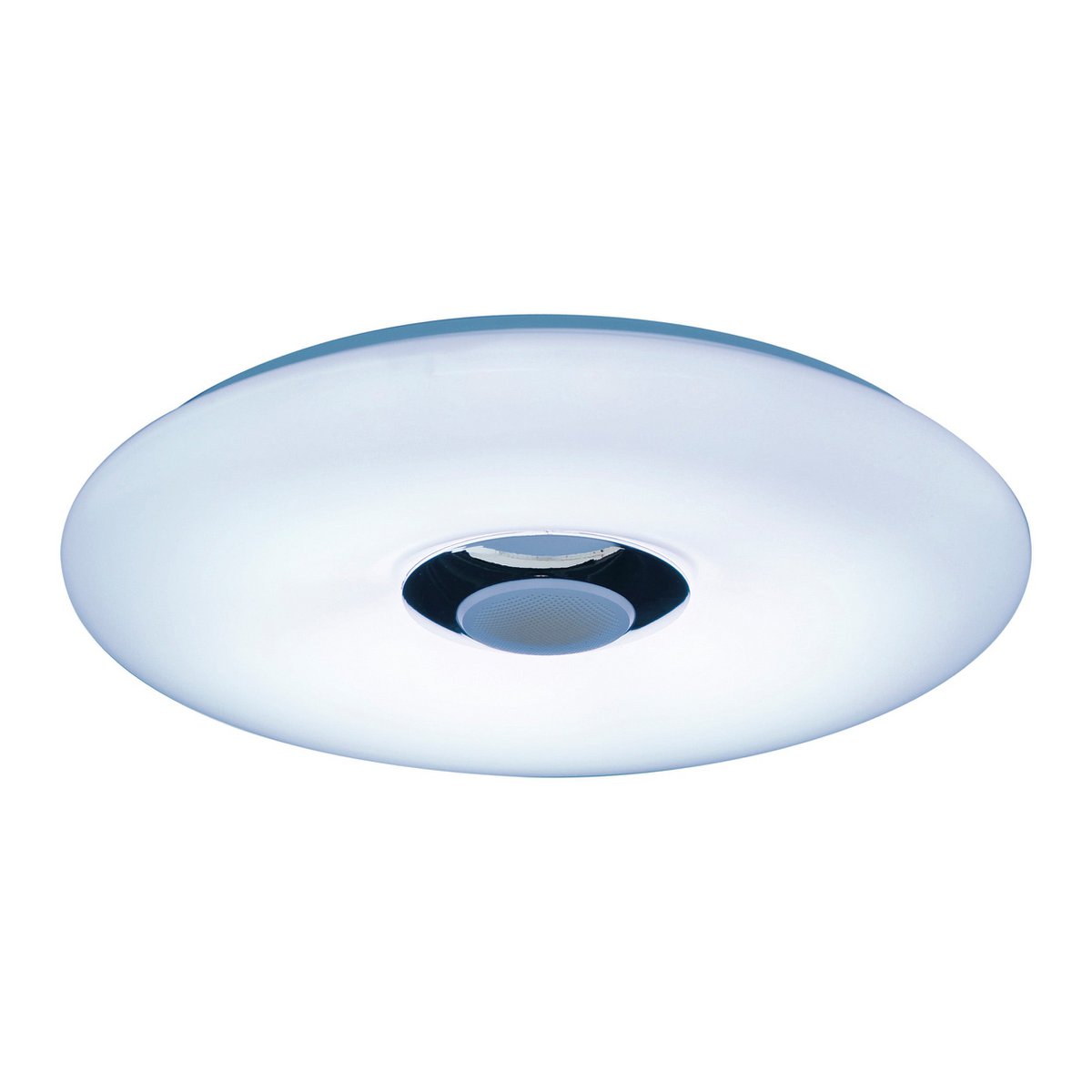 LED -plafondlicht "Nashville" Ø 40 cm, vele functies, gemaakt van metaal en plastic, wit, met geïntegreerde LED's, verlichting voor woonkamers, gang of kantoor