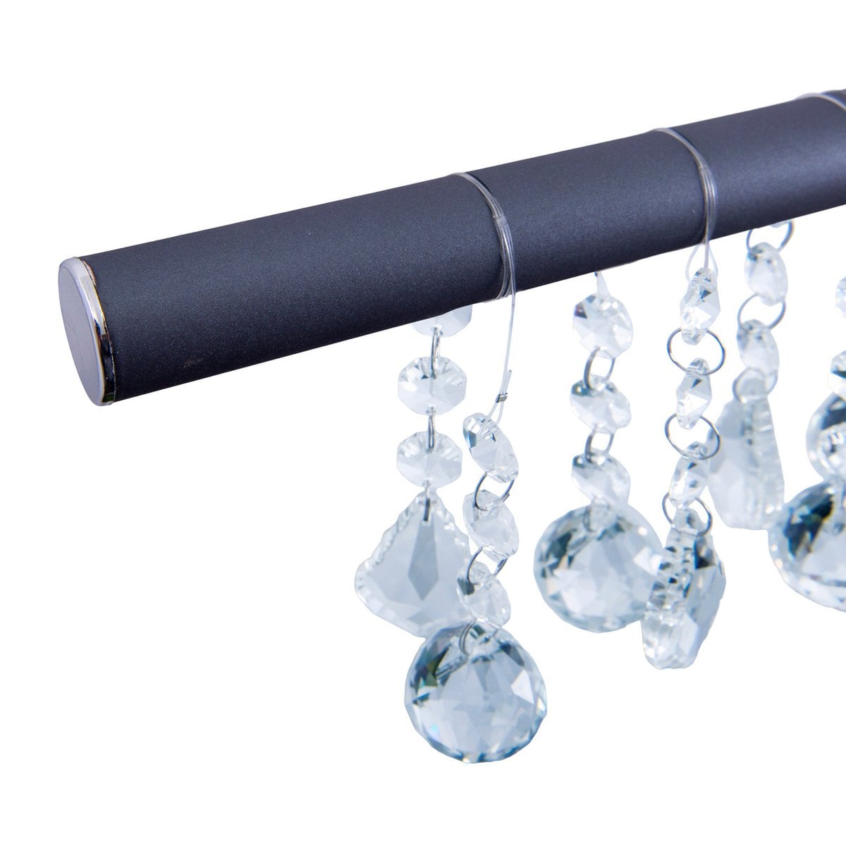 Led hanglamp "nobilis" lengte ongeveer 100 cm, gemaakt van metaal en plastic in grijs, met stevig gebouwd -in LED's, verlichting voor woonkamer, eetkamer of kantoor