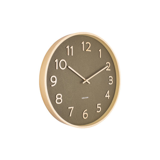 Wandklok Puur Houtnerf Medium