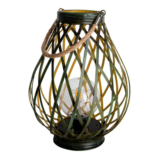 LED decoratief zonnelamp "Baluba" - Buiten metaal en plastic in goud met stevig geïntegreerde LED's