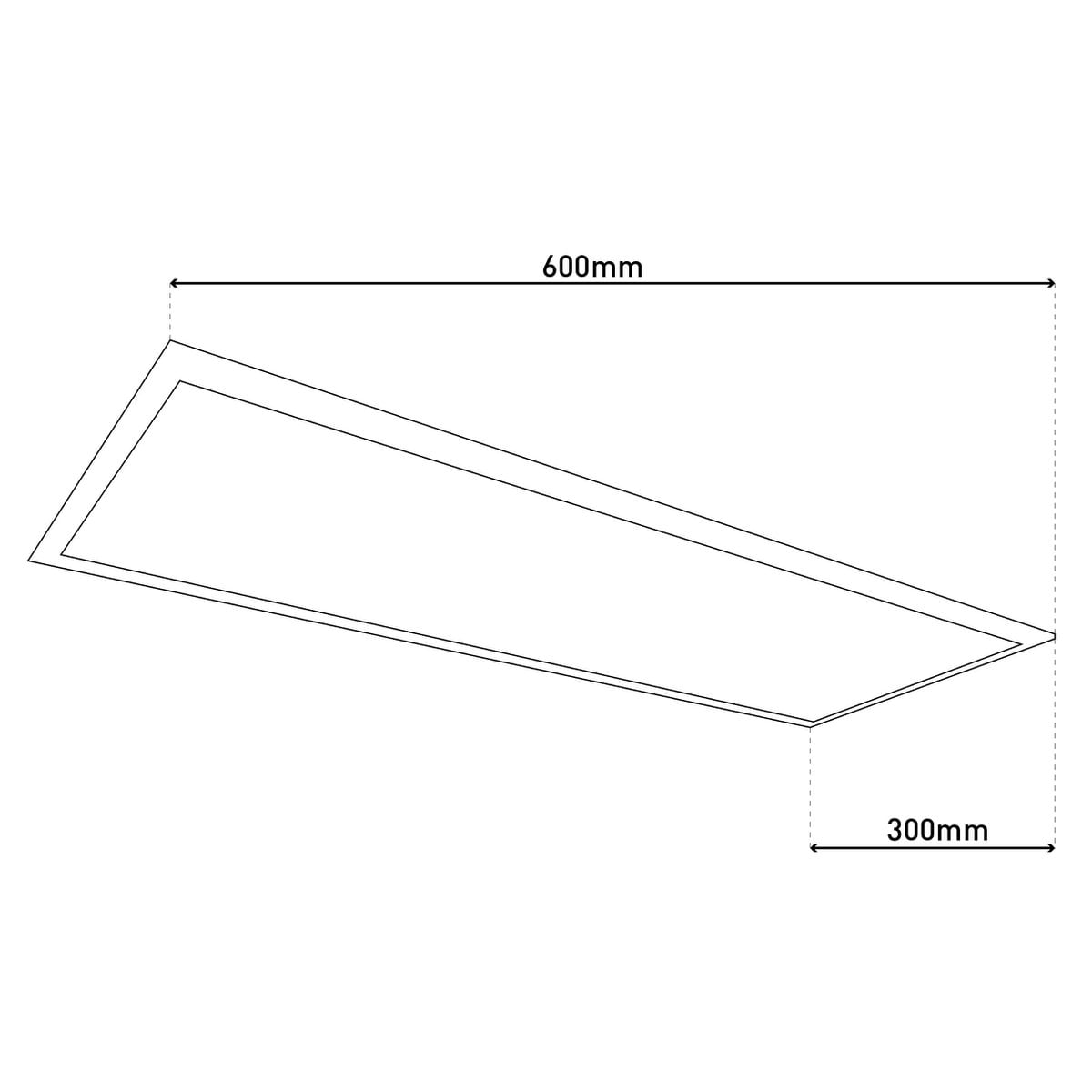 LED -paneel plafondlamp "Salta"