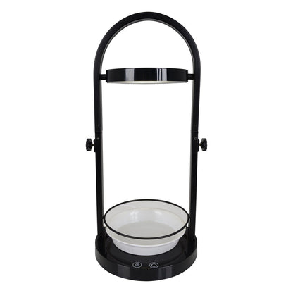 LED -plantentablet Licht 53,5 cm hoog, gemaakt van metaal en plastic in het zwart, met geïntegreerde LED