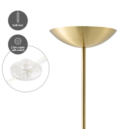 Home Sweet Home Easy 180 LED Vloerlamp - Moderne Brons - 28x28x180 cm