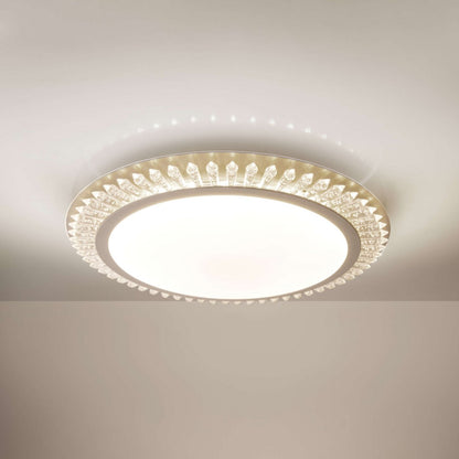LED -plafondlicht "Madison" Ø 48 cm, veel functies, gemaakt van metaal en plastic, goud, met geïntegreerde LED's, verlichting voor woonkamers of kantoor