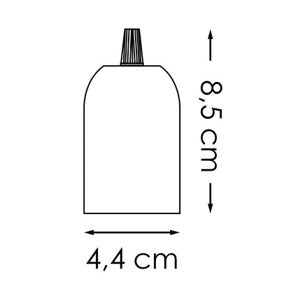 Home Sweet Home - Cilinder - E27 DIY lamphouders - ø4,4 x 8,5 cm - Wit