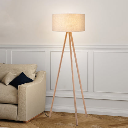 Home Sweet Home Moderne Vloerlamp - Staande Lamp - Lampenkap - Wit