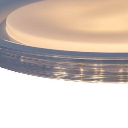 LED-plafondlicht "Claire" Ø 50,5 cm, 7,5 cm hoog, metaal en plastic in wit, geïntegreerde LED, 1600 lm, dimable, CCT-functie, 3000-5000 K, nachtlichtfunctie