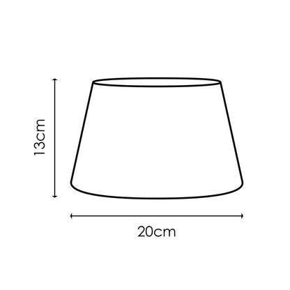 Home Sweet Home CLASSIC Stoffen Lampenkap wit/groen - 20 x 15 x 13 cm