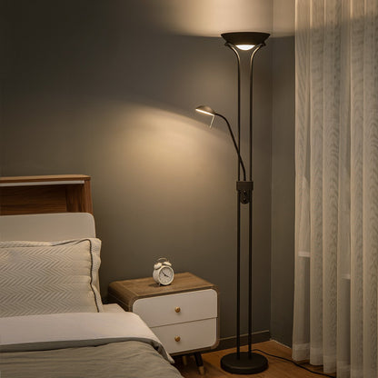 Home Sweet Home R7s + G9 LED Uplight Vloerlamp - Moderne Zand zwart