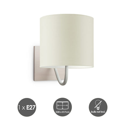 Home Sweet Home Wandlamp - Beach E27 Lampenkap warm wit 20cm