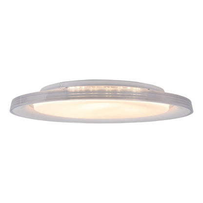 LED-plafondlicht "Claire" Ø 50,5 cm, 7,5 cm hoog, metaal en plastic in wit, geïntegreerde LED, 1600 lm, dimable, CCT-functie, 3000-5000 K, nachtlichtfunctie