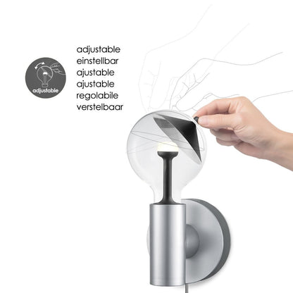 Home Sweet Home Wandlamp Move Me - Wally Cone 5.5W 2700K grijs