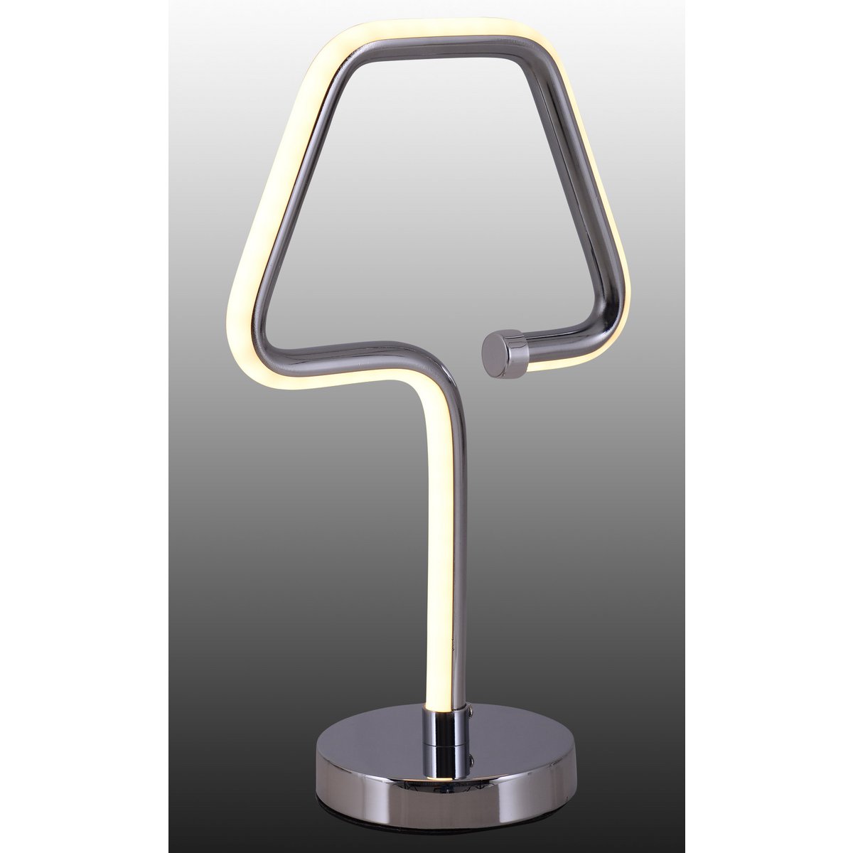 LED tafellamp "Loop Line" h: 30cm chroom