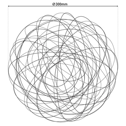 LED Outer Ball "Mistle" Ø 50 cm, voor buiten, vloerlamp - metaal - aluminium - met geïntegreerde LED - Decoratie buiten