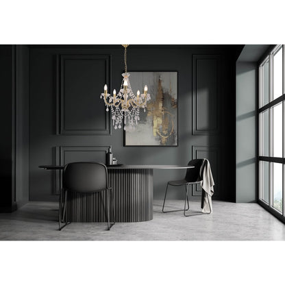 5 Kroon "Cecilia" Ø 52 cm, gemaakt van metaal en acryl, in goud, E14