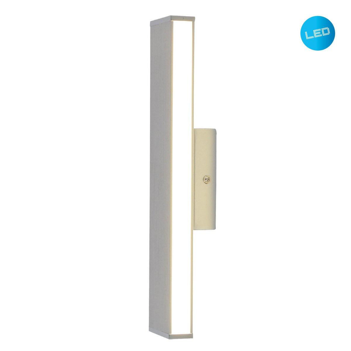 LED -wandlamp "Dubai", moderne wandlamp gemaakt van aluminium en plastic, stevig gebouwd -in LED's, 32 cm lang of hoog. Ideaal voor de verlichting van ingangen, gangen, voor het structureren van grote wandoppervlakken