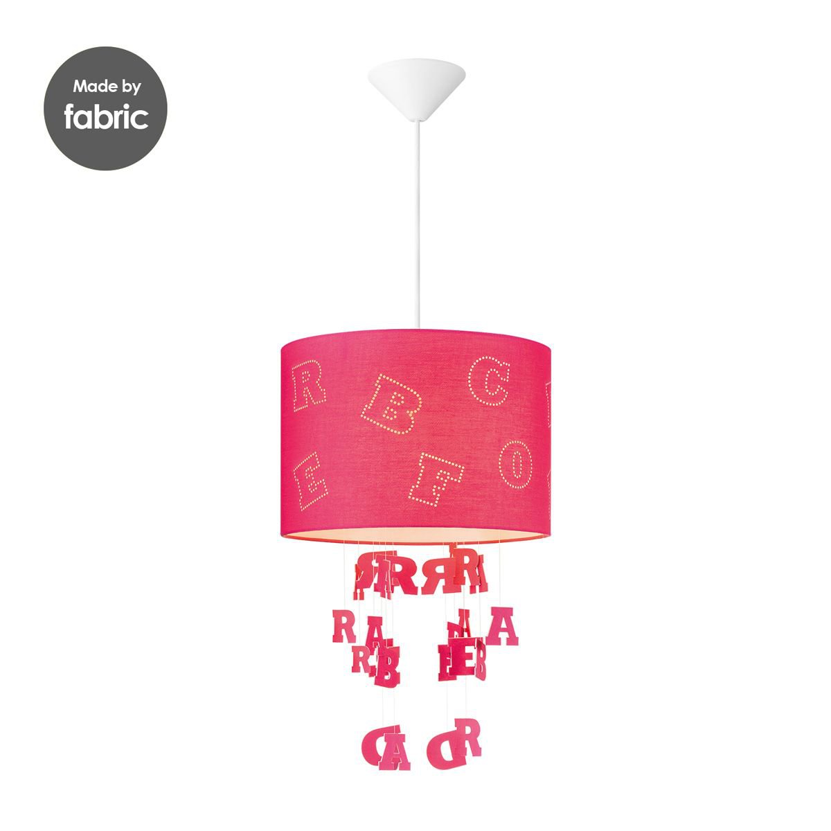 Home Sweet Home Lampenkap Kids Letters rood - B:30xD:30xH:20cm