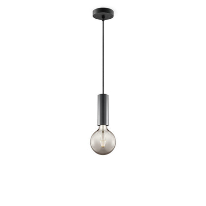 Home Sweet Home hanglamp zwart Saga - G95 - dimbaar E27 rook