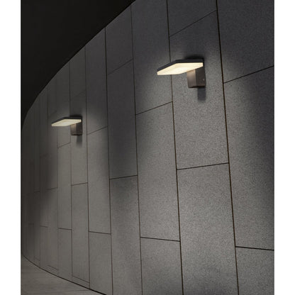LED Outer Wall Lamp "Clair", gemaakt van metaal en plastic in antraciet, met geïntegreerde LED