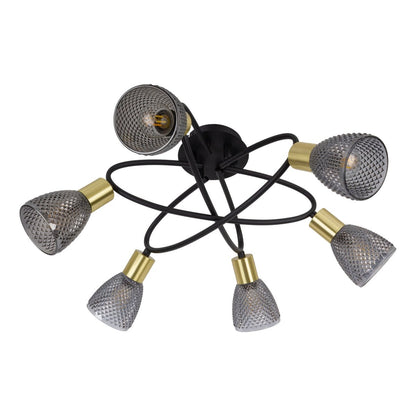 6 -Seater Spot plafondlamp "Lindita" exclusief illuminant