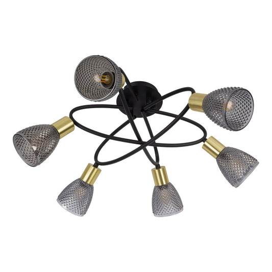 6 -Seater Spot plafondlamp "Lindita" exclusief illuminant