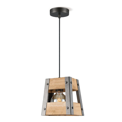 Home Sweet Home Hanglamp Barn - hout - 18x18x126cm