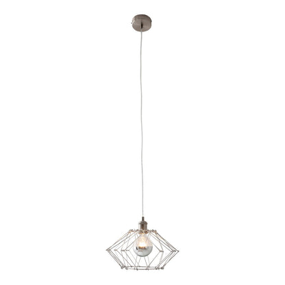 Metalen hanglamp "Fyn" d:40cm zilverkleurig