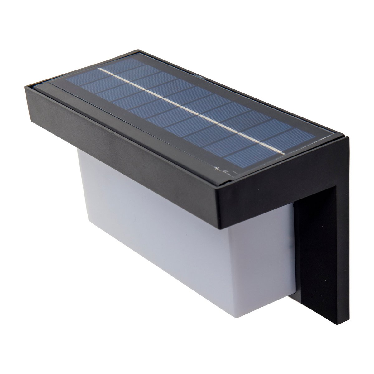 LED Solar Buitenwandlamp met bewegingsdetector, voor buiten, wandlamp - Plastic in zwart, met geïntegreerde LED