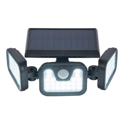 LED Solar Buitenwandlamp "Pacita", multifunctionele lamp buitenwandlamp gemaakt van plastic in zwart, 28,3 x 13,5 x ca.
