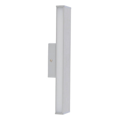 LED -wandlamp "Dubai", moderne wandlamp gemaakt van aluminium en plastic, stevig gebouwd -in LED's, 32 cm lang of hoog. Ideaal voor de verlichting van ingangen, gangen, voor het structureren van grote wandoppervlakken