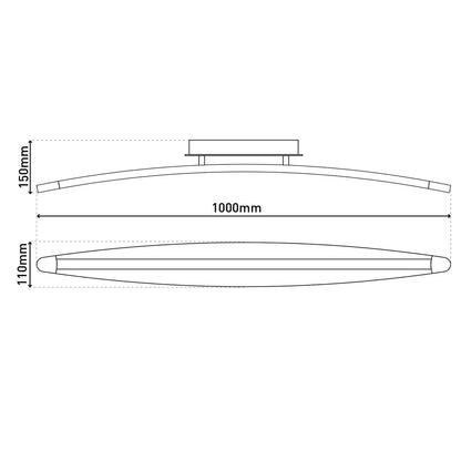 LED plafondlamp "Boog"