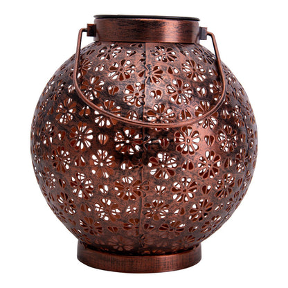 2 Set LED Decoratie Zonnelicht Ø 18 cm Buiten Decoratie gemaakt van metaal in brons met geïntegreerde LED's