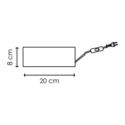 Home Sweet Home tafellamp Rinca - 20/10/8cm - Bedlampje - Hout