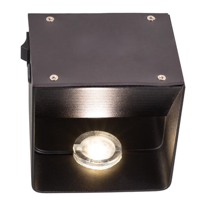 Cordy-wall licht "kubus" magnetisch, ca. 10 x 10 cm, gemaakt van black metal, met bewegingssensor