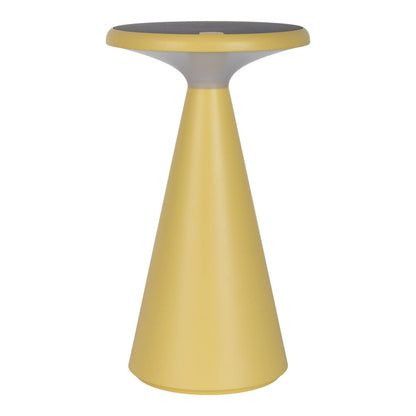 Zonne -batterijlamp "Palu" voor buiten en binnen, gemaakt van plastic in geel, 20 cm hoog