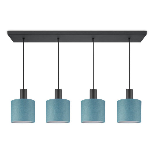 Home Sweet Home hanglamp Canvas-Xxl Bar 4L-Petrol Blauw-20cm