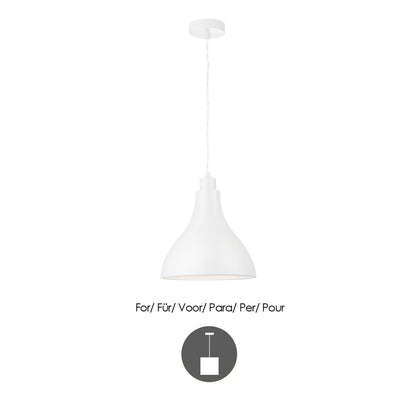 Home Sweet Home Lampenkap Stratis rond Wit - B:25xD:25xH:26cm