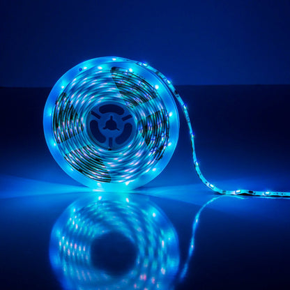 Digitale indoor LED -streep 5m, gemaakt van plastic, kleurrijke, geïntegreerde LED