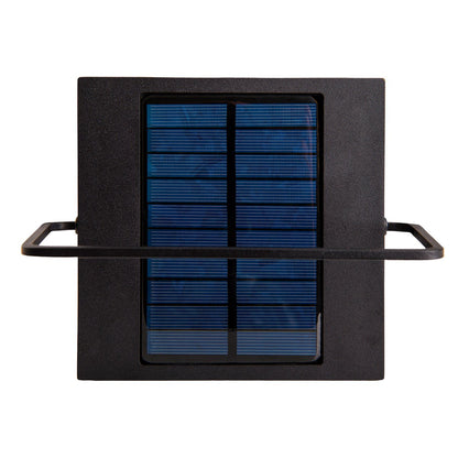 LED -camping/plintlamp H: 28 cm, voor buiten, plintlamp - metaal en plastic in het zwart, met geïntegreerde LED