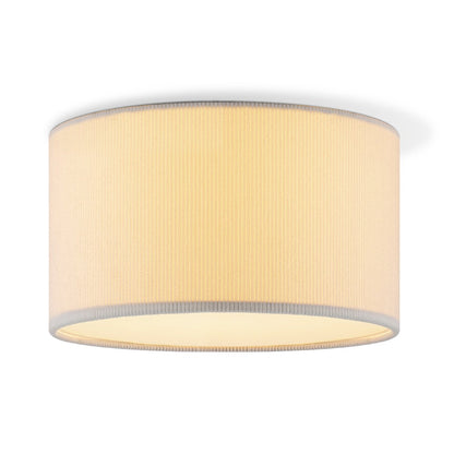 Home Sweet Home Cylindrische Corduroy Plafondlamp - Wit - ø30 x 17 cm