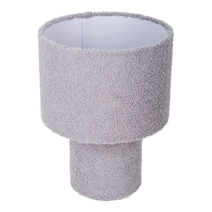 Tabellamp "Fluffy" met tekstbladen en voet in groen, E27, ca. 31 cm hoog