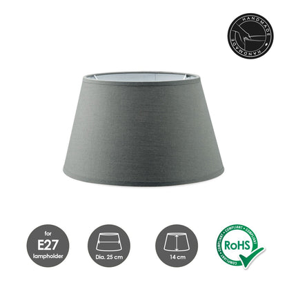 Home Sweet Home Stoffen Lampenkap Dark grey - 25 x 18 x 14 cm