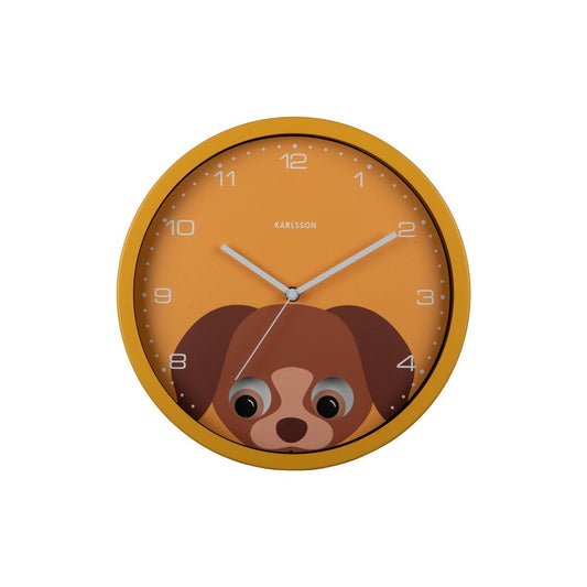 Wandklok Kiekeboe Hond